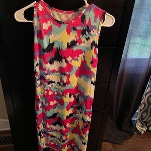 Sleeveless multicolored dress